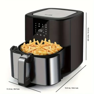 KitCook Large Air Fryer, 1500W 7QT AirFryer Cooker