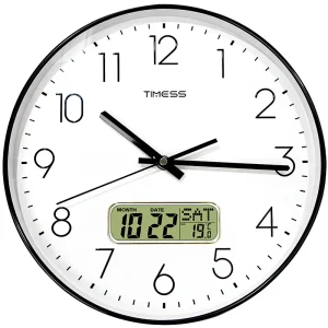 TIMESS 10/12/14 inch Silent Wall Clock