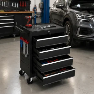 4 Drawer Rolling Tool Chest with Wheels