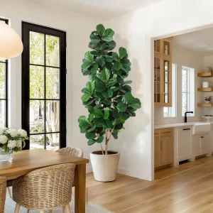 Lifelike Artificial Fiddle Leaf Fig Tree