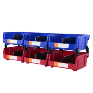 SucceBuy 6pcs Garage Storage Bin Hanging Organizer Bin