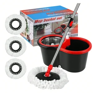 Spin Mop And Bucket With Wringer Set