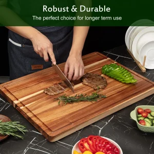 Acacia Wood Cutting Board 24x18 inch
